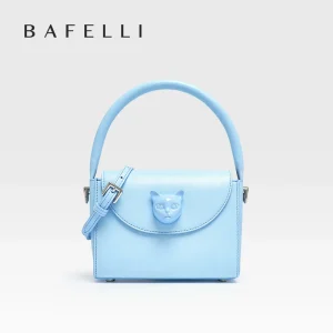 ORIGINAL BAFELLI BAG WOMEN‘S 2025 NEW SMALL LEATHER HANDBAGS LUXURY FASHION BRAND CROSSBODY CAT PURSE DESIGNER STYLE